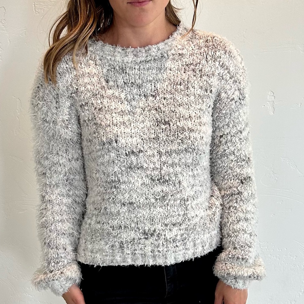 Wild fable grey snuggle me sweater